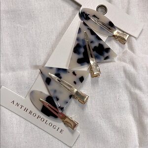 Anthropologie Tortoise Shell Hair Clips
